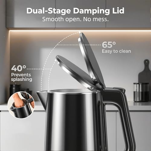 1.0L Electric Kettle, 1200W Fast Boil with 7 Temp Settings & Keep Warm