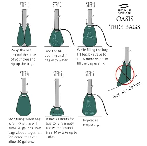 20 Gallon Heavy Duty Tree Watering Bag - Slow Release PVC Drip Irrigation