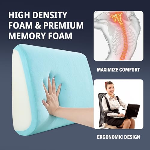 Extra Large Memory Foam Lumbar Support Pillow for Recliner