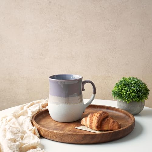 Bosmarlin Purple Large Ceramic Coffee Mug 26 Oz - Oversized Tea Cup, Dishwasher & Microwave Safe, Reactive Glaze