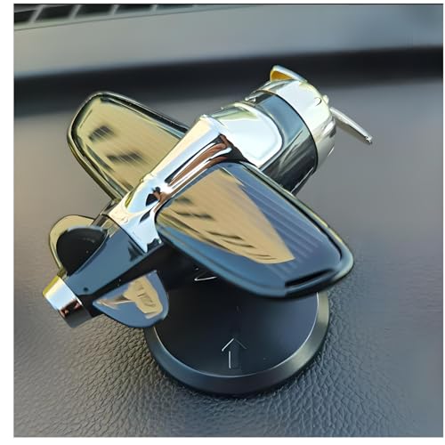 Solar-Powered Aircraft Dashboard Ornament - Rotating Propeller Car Decor