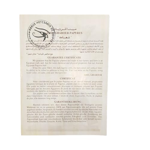 Egyptian Hand-Painted Papyrus of Hunefer's Final Judgment - 35x80cm