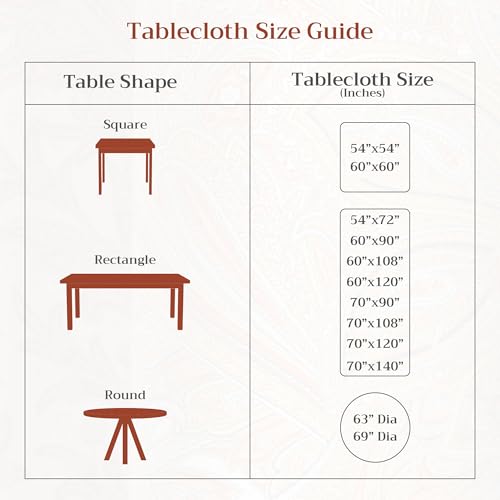Maison d'Hermine Holy Jouy Brown Rectangular Tablecloth 70x120 in Cotton