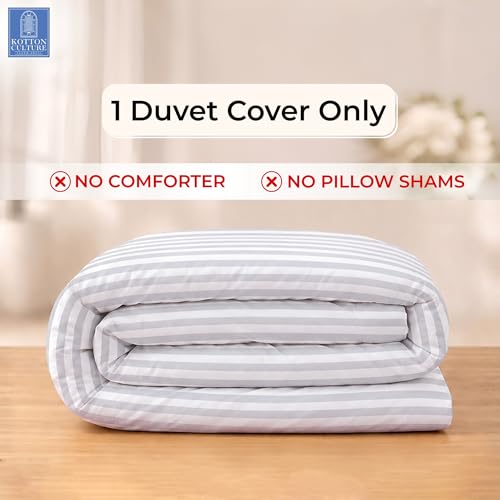Twin Size Duvet Cover - 100% Egyptian Cotton, 600 TC, Soft & Durable