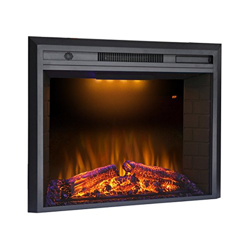 36-Inch Electric Fireplace Insert with Sound and Remote Control