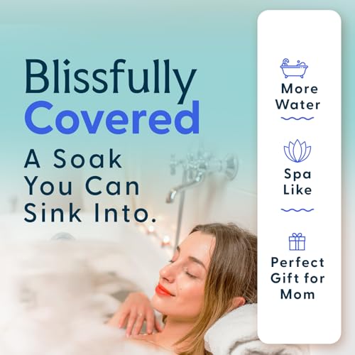 SlipX Solutions Bottomless Bath Overflow Drain Cover Clear - 1 Pack