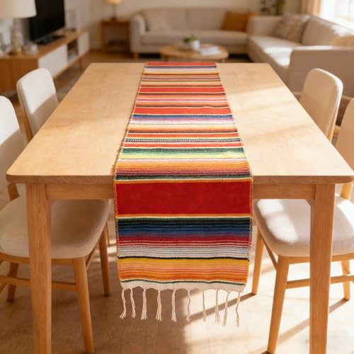 Mexican Table Runner 14x84 Inches Rainbow Colors Party Decor Home & Garden