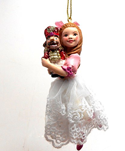 Nutcracker Ornament Clara Girl Holding Nutcracker Christmas Decoration