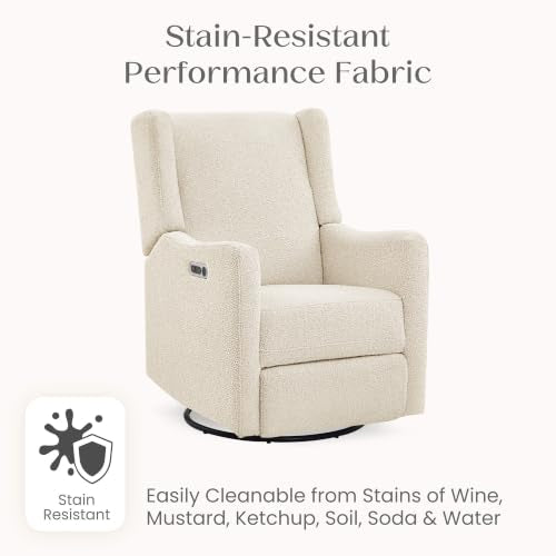 Delta Children Mercer Power Recliner Swivel Glider with USB-C & USB-A - Shell