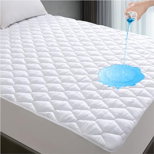 Waterproof Queen Mattress Protector - Soft, Breathable, Deep Pocket