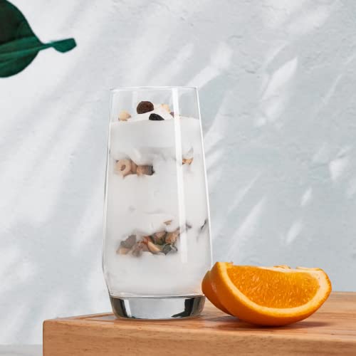 8-Piece Minimalist Drinking Glassware Set, 18 oz Highball and 13 oz Rocks