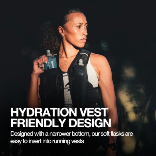 Collapsible Soft Flask 500ml 2-Pack for Running and Hiking Hydration