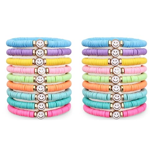 Colorful Preppy Friendship Bracelet Set for Kids Party Favors