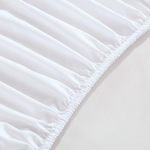 King Size Extra Deep Pocket Fitted Sheet for Mattresses Up to 24 Inches