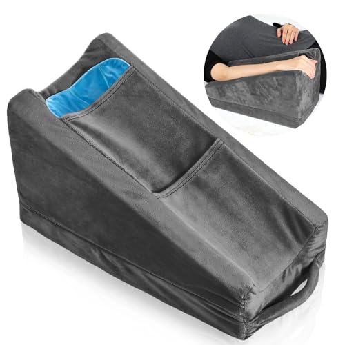Ergonomic Arm Elevation Pillow with Ice Pockets - Dark Gray