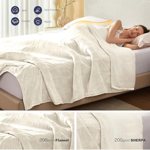 Full Size Electric Blanket 72"x84" with 10 Heat Settings