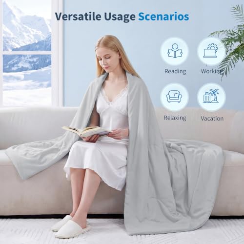 Cooling Comforter King Size - Double-Sided Cold Tech Summer Blanket