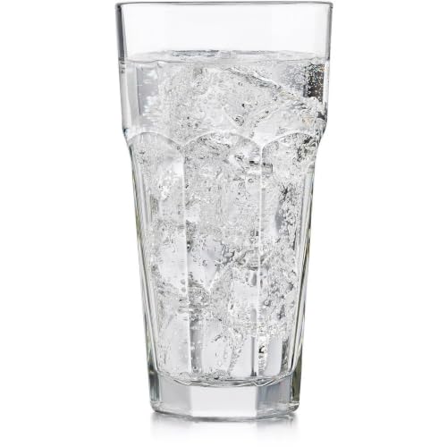 20 oz Iced Tea Glass Set - Durable Dishwasher Safe Drinkware (4 Pack)