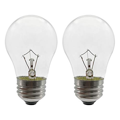 40W High Temperature Oven Light Bulb, E26 Medium Base, 2-Pack