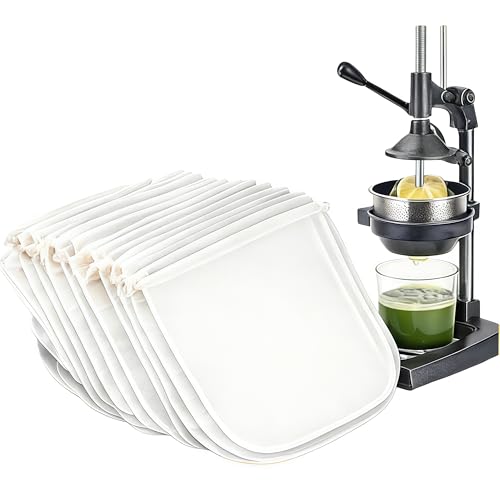 Reusable 200 Mesh Juicer Bags, 10 x 14 Inch Nylon Fine Mesh for Nut Milk