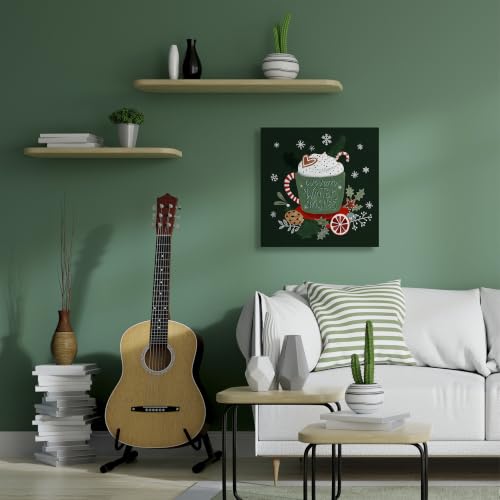 Winter Wishes Mug Christmas Holiday Wall Art - 30 x 30 Inch Canvas, Stupell Industries
