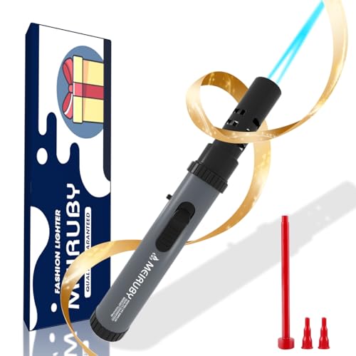 MEIRUBY Gray Lightsaber Torch Lighter Windproof Flame Gift for Men Dad