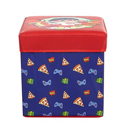 3-Piece Kids Collapsible Storage Set: Ottoman, Bin and Pop-Up Hamper