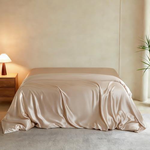 Luxury King Silk Duvet Cover - Soft, Breathable & Cooling