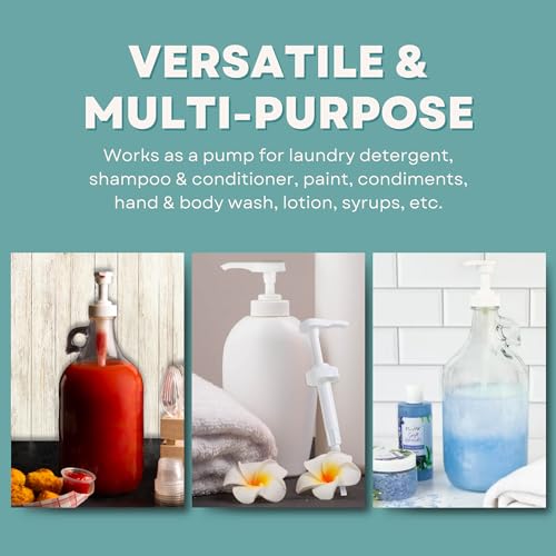 1-Gallon Bottle Pump Dispenser - Heavy-Duty Leak-Proof for 38/400 Bottles