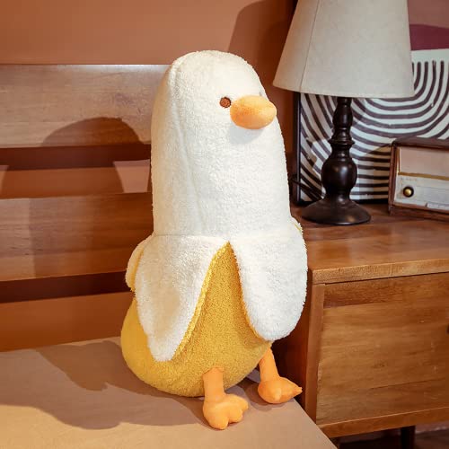 Banana Duck Plush Toy 12-Inch Soft Stuffed Animal Hugging Pillow