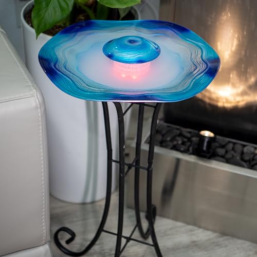 27-Inch LED Mist Floor Fountain with Adjustable Control and Humidifier