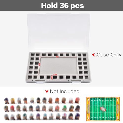 Clear Plastic Mini Figure Storage Box - 36-Slot Organizer & Puzzle Case
