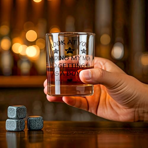 Fatbaby Stepdad Whiskey Glass 10oz – Funny Gift from Stepdaughter Stepson