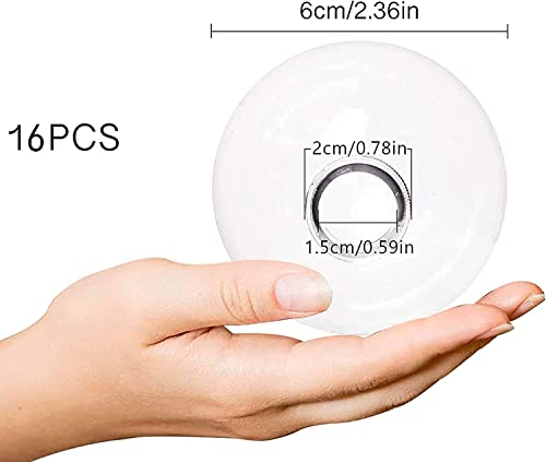 Clear Fillable Plastic Ornaments (16 Pack, 2.36 Inch) - DIY Craft Balls