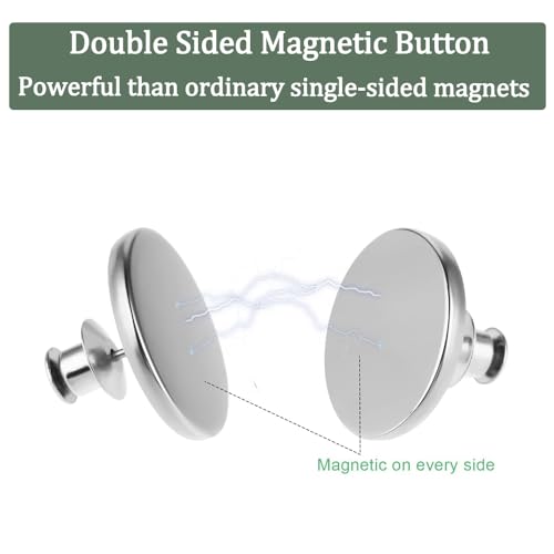20 Pairs Magnetic Curtain Clips, Strong Alloy Closure Weights for Drapes