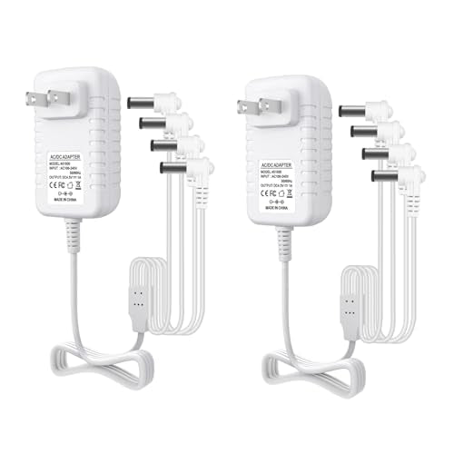 4.5V Adaptor 2-Piece Set for Lemax Village Lights, 3m Cord