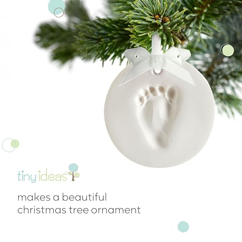 DIY Baby Handprint & Footprint Ornament Kit - No Mess Newborn Keepsake