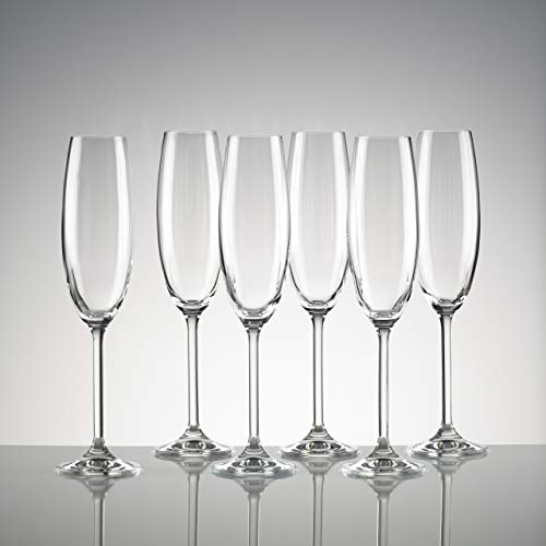 Lenox Tuscany Classics Champagne Flutes Set of 6, 8oz Elegant Stemware for Celebrations