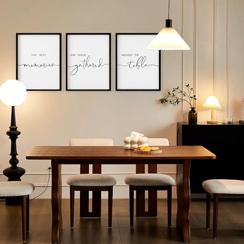 3-Piece Farmhouse Memories Around The Table Wood Wall Art Sign Set
