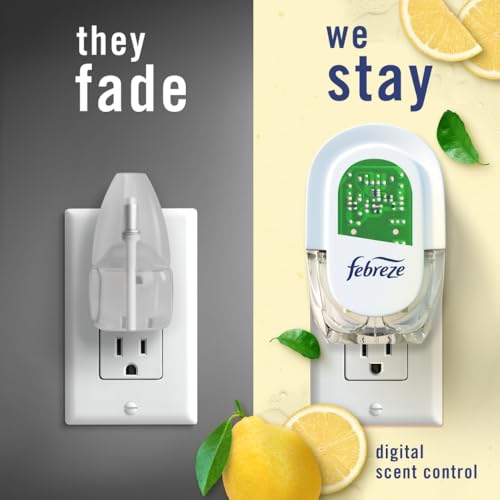 Kitchen Scented Oil Plug-In Air Freshener Refills, Fresh Lemon - 2 Pack