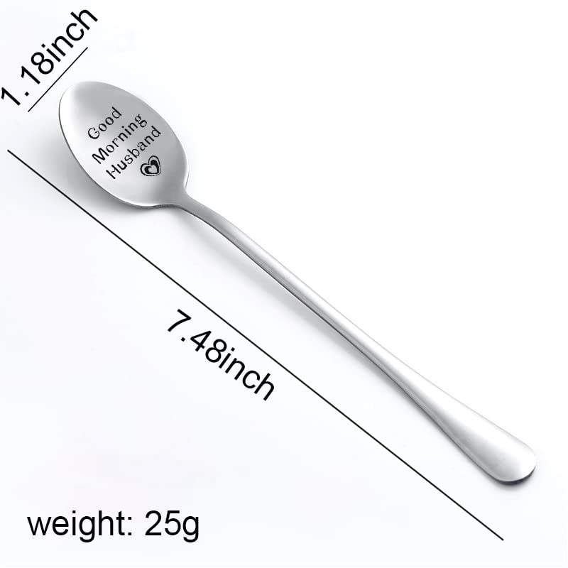 Personalized Husband Gifts I Love You Spoon - Romantic Kitchen Utensil for Men, Anniversary, Valentine's Day, Birthday Present