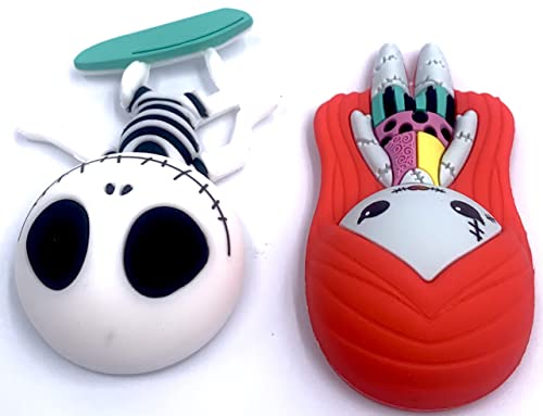 Nightmare Before Christmas Summer Jack Skellington & Sally 3D Foam Magnetic Set