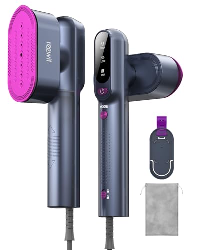 Reewit 2-in-1 Portable Travel Garment Steamer and Iron, Dual Voltage