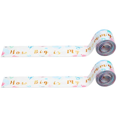Baby Shower Measuring Tape Set - 2 Rolls for Tummy & Growth Tracking