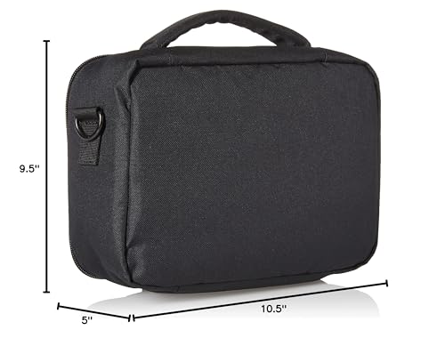 KAVU Lunch Box Insulated Padded Leak Proof Crossbody Meal Pack, Jet Black