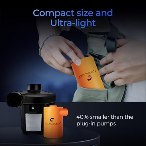 Portable Air Pump with 3600mAh Battery - Quick Inflate & Deflate