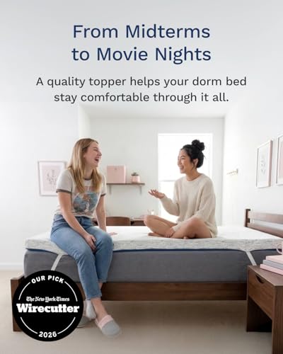 ViscoSoft 3 Inch Gel Memory Foam Mattress Topper Twin XL with Cover
