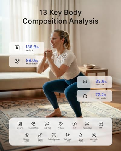 RENPHO Smart Bluetooth Body Fat Scale and Digital Weight Analyzer