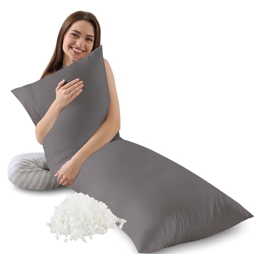 Memory Foam Body Pillow Insert - Soft & Supportive Bed Pillow