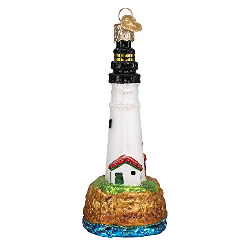 Old World Christmas Portland Head Lighthouse Glass Ornament - Handcrafted Holiday Decor